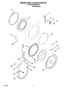 02 - Door And Latch Parts parts for Whirlpool Washer GHW9160PW1 from AppliancePartsPros.com
