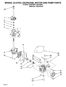 04 - Brake, Clutch, Gearcase, Motor And Pump Parts parts for Whirlpool Washer GSX9750PG1 from AppliancePartsPros.com