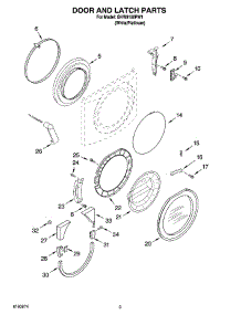 02 - Door And Latch Parts parts for Whirlpool Washer GHW9150PW1 from AppliancePartsPros.com