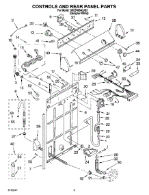 02 - Controls And Rear Panel Parts parts for Whirlpool Washer 3RLBR8543JQ3 from AppliancePartsPros.com