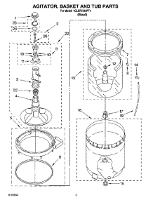 03 - Agitator, Basket And Tub Parts parts for Whirlpool Washer 1CLXR7244PT1 from AppliancePartsPros.com