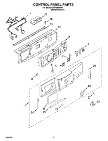 03 - Control Panel Parts parts for Whirlpool Washer GHW9300PW1 from AppliancePartsPros.com