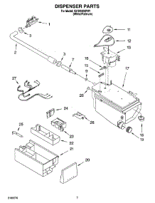 04 - Dispenser Parts parts for Whirlpool Washer GHW9300PW1 from AppliancePartsPros.com