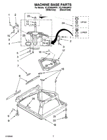 04 - Machine Base Parts parts for Whirlpool Washer 1CLSQ9549PW1 from AppliancePartsPros.com