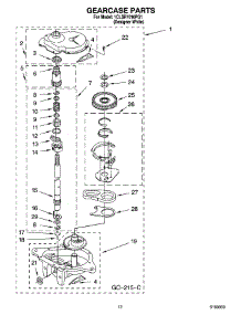 08 - Gearcase Parts parts for Whirlpool Washer 1CLSR7010PQ1 from AppliancePartsPros.com