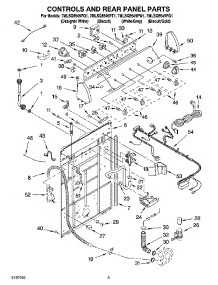 02 - Controls And Rear Panel Parts parts for Whirlpool Washer 7MLSQ8545PT1 from AppliancePartsPros.com