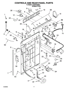 02 - Controls And Rear Panel Parts parts for Whirlpool Washer 1CLSR7333PQ1 from AppliancePartsPros.com