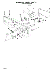02 - Control Panel Parts parts for Whirlpool Washer LHW0050PQ1 from AppliancePartsPros.com