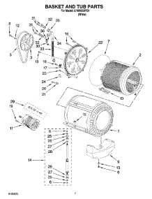 05 - Basket And Tub Parts parts for Whirlpool Washer LHW0050PQ1 from AppliancePartsPros.com