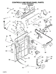 02 - Controls And Rear Panel Parts parts for Whirlpool Washer 7MLSC9000PW1 from AppliancePartsPros.com