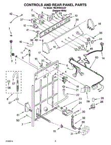 02 - Controls And Rear Panel Parts parts for Whirlpool Washer 7MLSR8544JQ7 from AppliancePartsPros.com