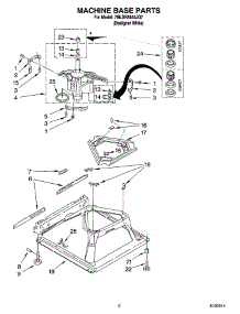 05 - Machine Base Parts parts for Whirlpool Washer 7MLSR8544JQ7 from AppliancePartsPros.com