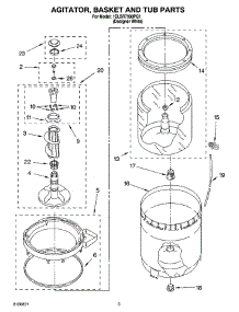 03 - Agitator, Basket And Tub Parts parts for Whirlpool Washer 1CLSR7300PQ1 from AppliancePartsPros.com