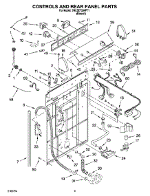 02 - Controls And Rear Panel Parts parts for Whirlpool Washer 7MLSE7534PT1 from AppliancePartsPros.com