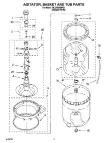 03 - Agitator, Basket And Tub Parts parts for Whirlpool Washer 7MLSR9500PQ1 from AppliancePartsPros.com