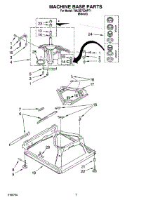 04 - Machine Base Parts parts for Whirlpool Washer 7MLSE7534PT1 from AppliancePartsPros.com