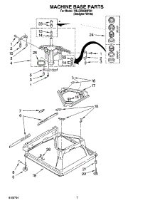 04 - Machine Base Parts parts for Whirlpool Washer 7MLSR9500PQ1 from AppliancePartsPros.com