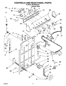 02 - Controls And Rear Panel Parts parts for Whirlpool Washer 7MLSQ8543JQ7 from AppliancePartsPros.com