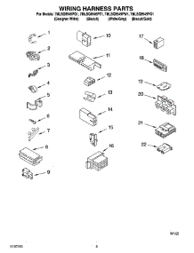 06 - Wiring Harness Parts parts for Whirlpool Washer 7MLSQ8545PG1 from AppliancePartsPros.com
