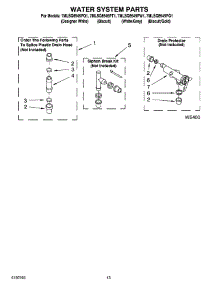 09 - Water System Parts, Optional Parts (Not Included) parts for Whirlpool Washer 7MLSQ8545PG1 from AppliancePartsPros.com
