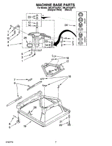 04 - Machine Base Parts parts for Whirlpool Washer 7MLSR7533PT1 from AppliancePartsPros.com