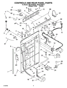 02 - Controls And Rear Panel Parts parts for Whirlpool Washer 7MLSF7600PT1 from AppliancePartsPros.com