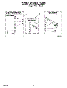 09 - Water System Parts, Optional Parts (Not Included) parts for Whirlpool Washer 7MLSR7533PT1 from AppliancePartsPros.com