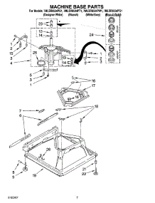 04 - Machine Base Parts parts for Whirlpool Washer 7MLSR8534PQ1 from AppliancePartsPros.com