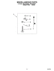 10 - Miscellaneous  Parts, Optional Parts (Not Included) parts for Whirlpool Washer 7MLSF7600PT1 from AppliancePartsPros.com