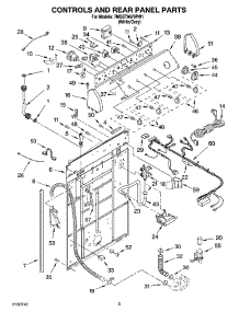 02 - Controls And Rear Panel Parts parts for Whirlpool Washer 7MGST9679PW1 from AppliancePartsPros.com