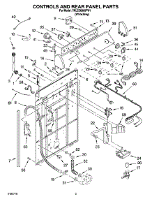 02 - Controls And Rear Panel Parts parts for Whirlpool Washer 7MLSD8900PW1 from AppliancePartsPros.com