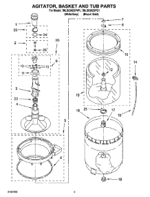 03 - Agitator, Basket And Tub Parts parts for Whirlpool Washer 7MLSQ9659PW1 from AppliancePartsPros.com
