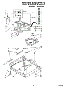 05 - Machine Base Parts parts for Whirlpool Washer 7MLSQ9659PW1 from AppliancePartsPros.com