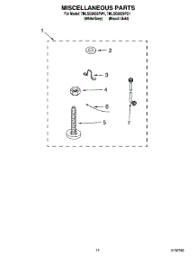 10 - Miscellaneous  Parts, Optional Parts (Not Included) parts for Whirlpool Washer 7MLSQ9659PG1 from AppliancePartsPros.com