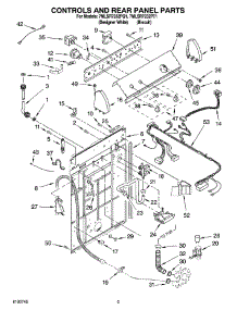 02 - Controls And Rear Panel Parts parts for Whirlpool Washer 7MLSR7232PQ1 from AppliancePartsPros.com