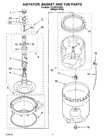 03 - Agitator, Basket And Tub Parts parts for Whirlpool Washer 1CLSR7010PQ0 from AppliancePartsPros.com
