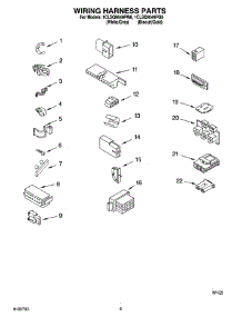 06 - Wiring Harness Parts parts for Whirlpool Washer 1CLSQ9549PG0 from AppliancePartsPros.com