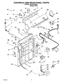 02 - Controls And Rear Panel Parts parts for Whirlpool Washer 7MLSR7103PQ1 from AppliancePartsPros.com