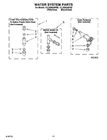 09 - Water System Parts, Optional Parts (Not Included) parts for Whirlpool Washer 1CLSQ9549PG0 from AppliancePartsPros.com