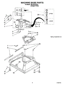 05 - Machine Base Parts parts for Whirlpool Washer 7MLSR6132PQ1 from AppliancePartsPros.com