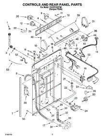 02 - Controls And Rear Panel Parts parts for Whirlpool Washer 1CLSR7333PQ0 from AppliancePartsPros.com