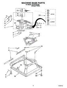 05 - Machine Base Parts parts for Whirlpool Washer 1CLSR7333PQ0 from AppliancePartsPros.com