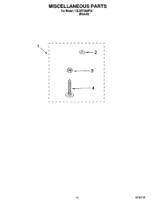 10 - Miscellaneous  Parts, Optional Parts parts for Whirlpool Washer 1CLXR7244PT0 from AppliancePartsPros.com