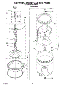 03 - Agitator, Basket And Tub Parts parts for Whirlpool Washer 3XGSC9455JQ4 from AppliancePartsPros.com