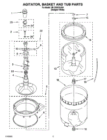 03 - Agitator, Basket And Tub Parts parts for Whirlpool Washer 3RLSQ8533JQ4 from AppliancePartsPros.com