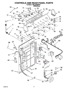 02 - Controls And Rear Panel Parts parts for Whirlpool Washer 7MLSC9900PW1 from AppliancePartsPros.com