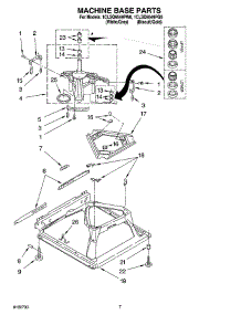 04 - Machine Base Parts parts for Whirlpool Washer 1CLSQ9549PW0 from AppliancePartsPros.com