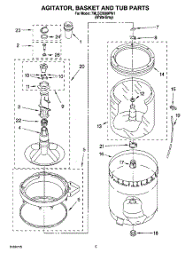 03 - Agitator, Basket And Tub Parts parts for Whirlpool Washer 7MLSC9900PW1 from AppliancePartsPros.com