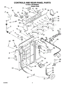 02 - Controls And Rear Panel Parts parts for Whirlpool Washer 7MLSQ9549PQ1 from AppliancePartsPros.com