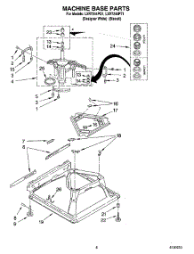 05 - Machine Base Parts parts for Whirlpool Washer LXR7244PT1 from AppliancePartsPros.com